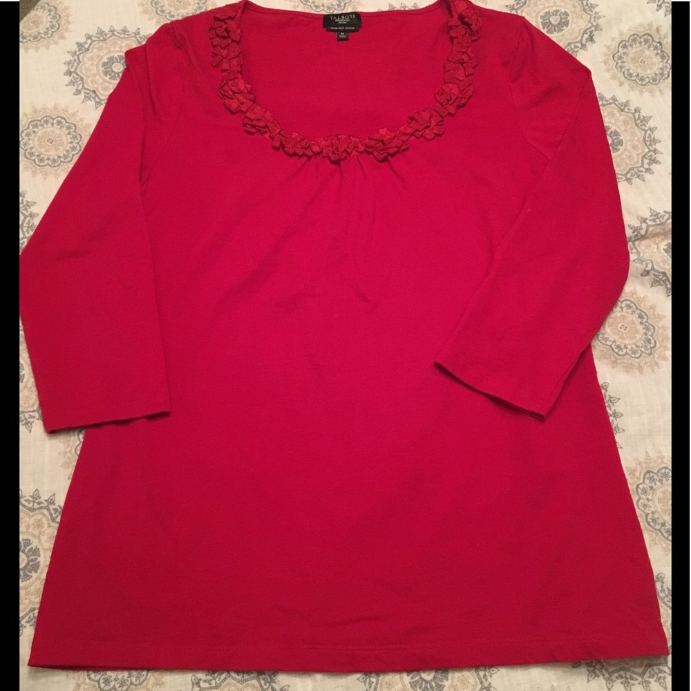Talbots- Cute 3/4 Sleeve Top